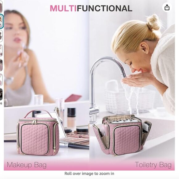 Toiletry Bag For Traveling Women NEW IN PACKAGE BLACK - Picture 6 of 7